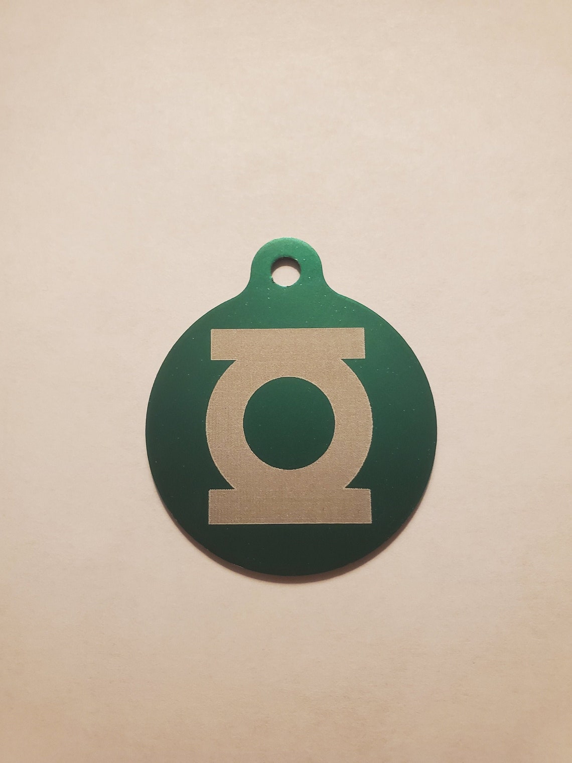 Laser Engraved Green Lantern Keychain Etsy