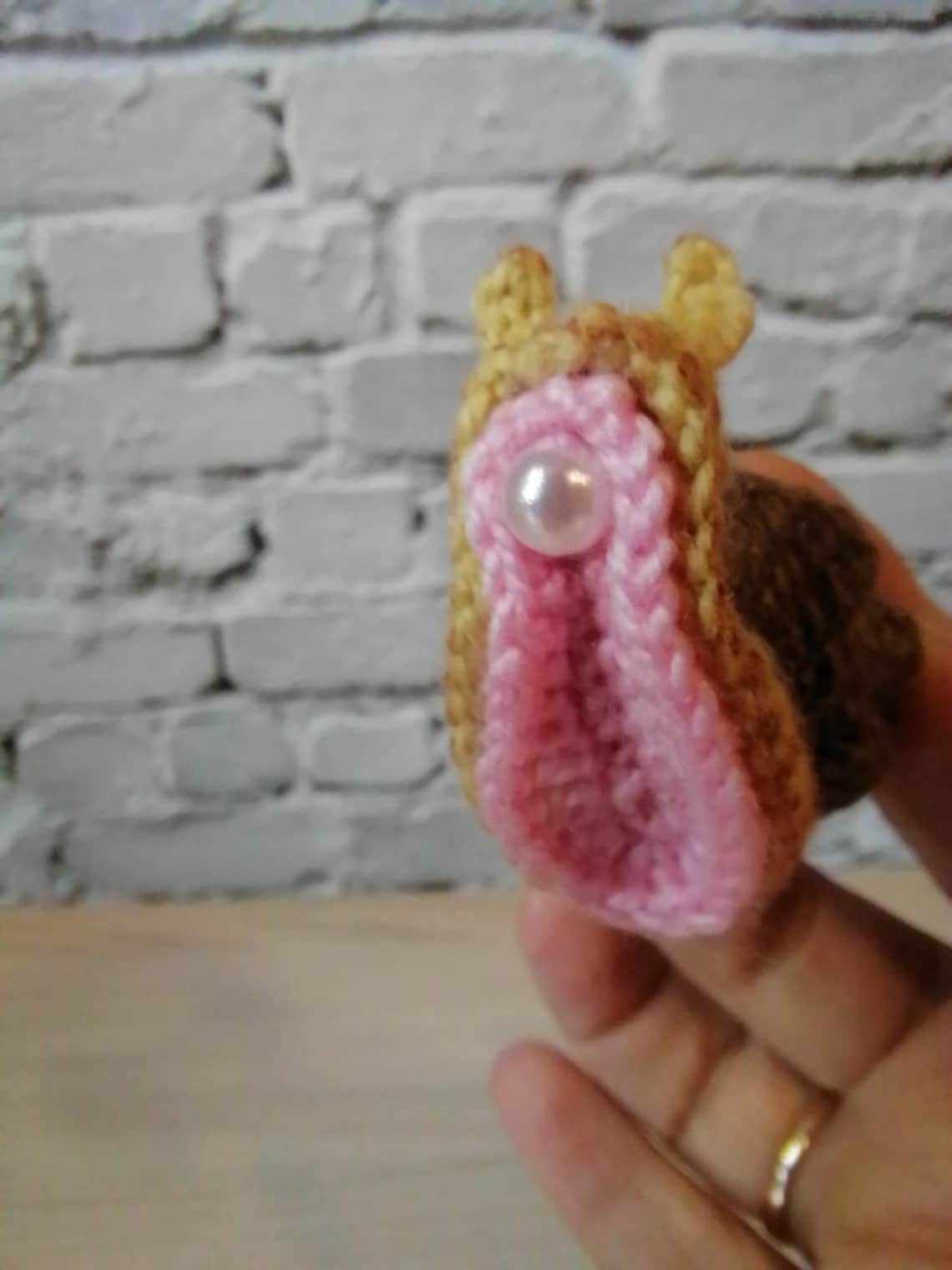 Amigurumi Snail Crochet Vagina Crochet Vulva Funny T Gag Etsy