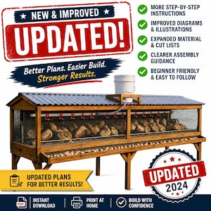Quail Cage Plans: Build Raised Coop for 30-40 Birds (PDF Download)