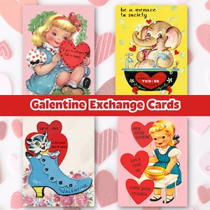 Samoopieka Zdrowie psychiczne Galentine Walentynki Wymiana Mini kartki Dziewczyna Szefowa Laska Kobiece Wzmocnienie Retro MCM Dziewczyna BFF Bestie Dziewczyna Pal
