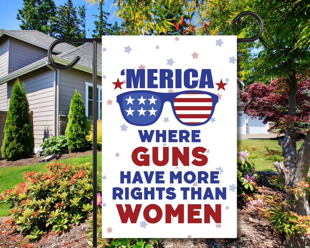 Feminist Patriotic Garden Flag - Reproductive Rights Protest Sign - Etsy