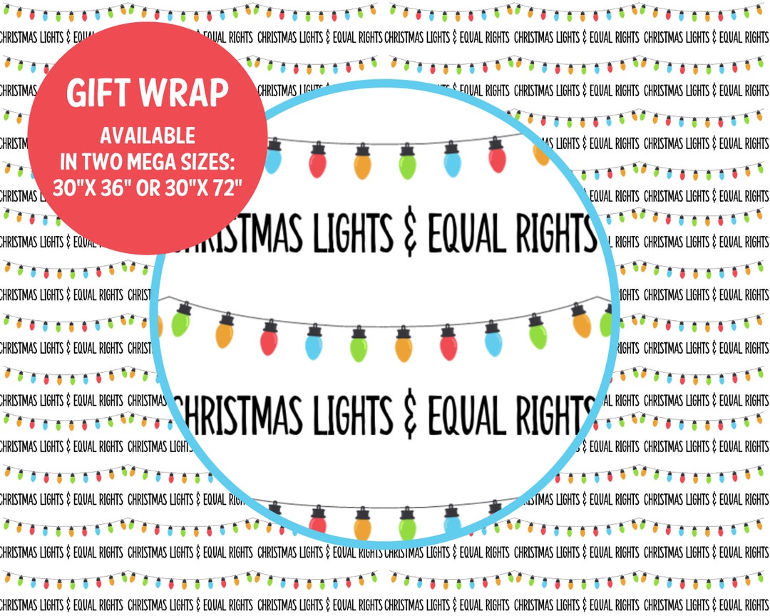 Funny Rude Gift Wrap Equal Rights LGBTQIA Feminist Wrapping Paper Pride ...