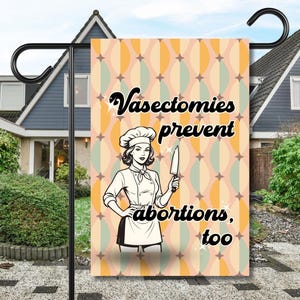Drapeau de jardin, bannière de jardin féministe, décoration d'extérieur politique Pro Choice, enseigne de puissance femme vintage, oeuvre d'art à accrocher, cadeau pour amateur de plantes
