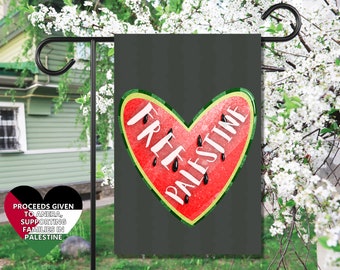 Free Palestine Watermelon Flag Stop Bombing Gaza Kids Lawn Sign