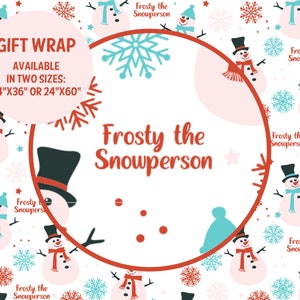 Frosty Snowperson niet-binair trans kerstcadeaupapier LGBTQIA vakantie inpakpapier liberaal links grappig schattig gag cadeau ho ho homoseksueel