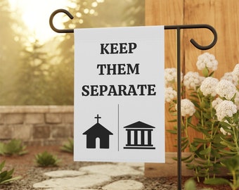 Keep Church State Separate Garden Flag / Liberal Decor / Feminist Gifts / Pro Roe
