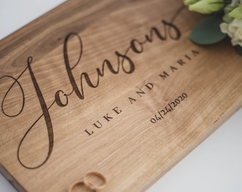 Unique Wedding Gift | Personalized Cutting Board | Wood Cutting Board | Bridal Shower Gift | Engagement Gift | Anniversary gift |