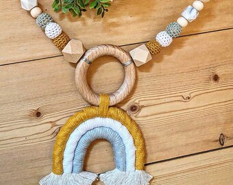 stroller chain | cradle chain | rainbow | bell | baby bed chain