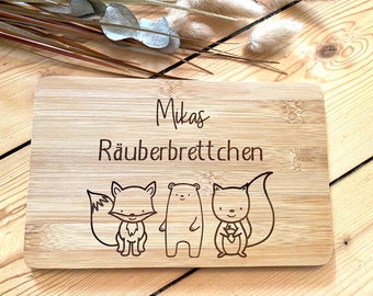 Personalized board | Breakfast board | Bamboo board | Board with laser engraving | Children's board | Board with name