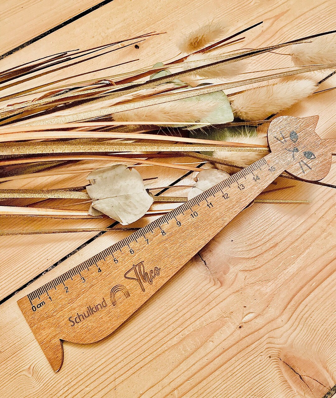 Personalized Ruler Laser Engraving Enrollment Gift Children Cat - Etsy