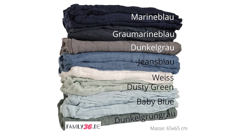 Bio Spucktuch Mulltuch Mullwindel Schmusetuch mit Namensstickerei Herz Taufe / Babyshower /Geburt / Baby Geschenk zur Geburt Bild 2