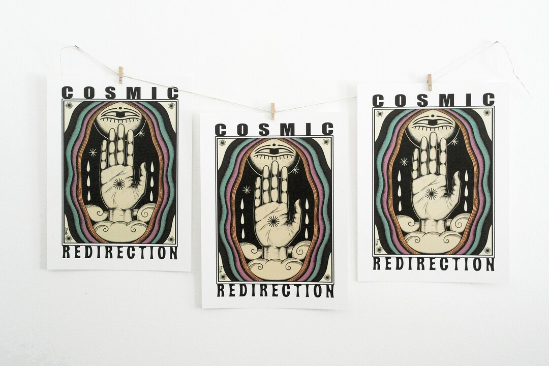 Cosmic redirection Digital Drawing Artprint - Etsy Österreich