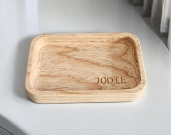 Personalised Name Catch All Tray, Unique Organising Tray for Keys & Accessories, Custom Name Home Decor
