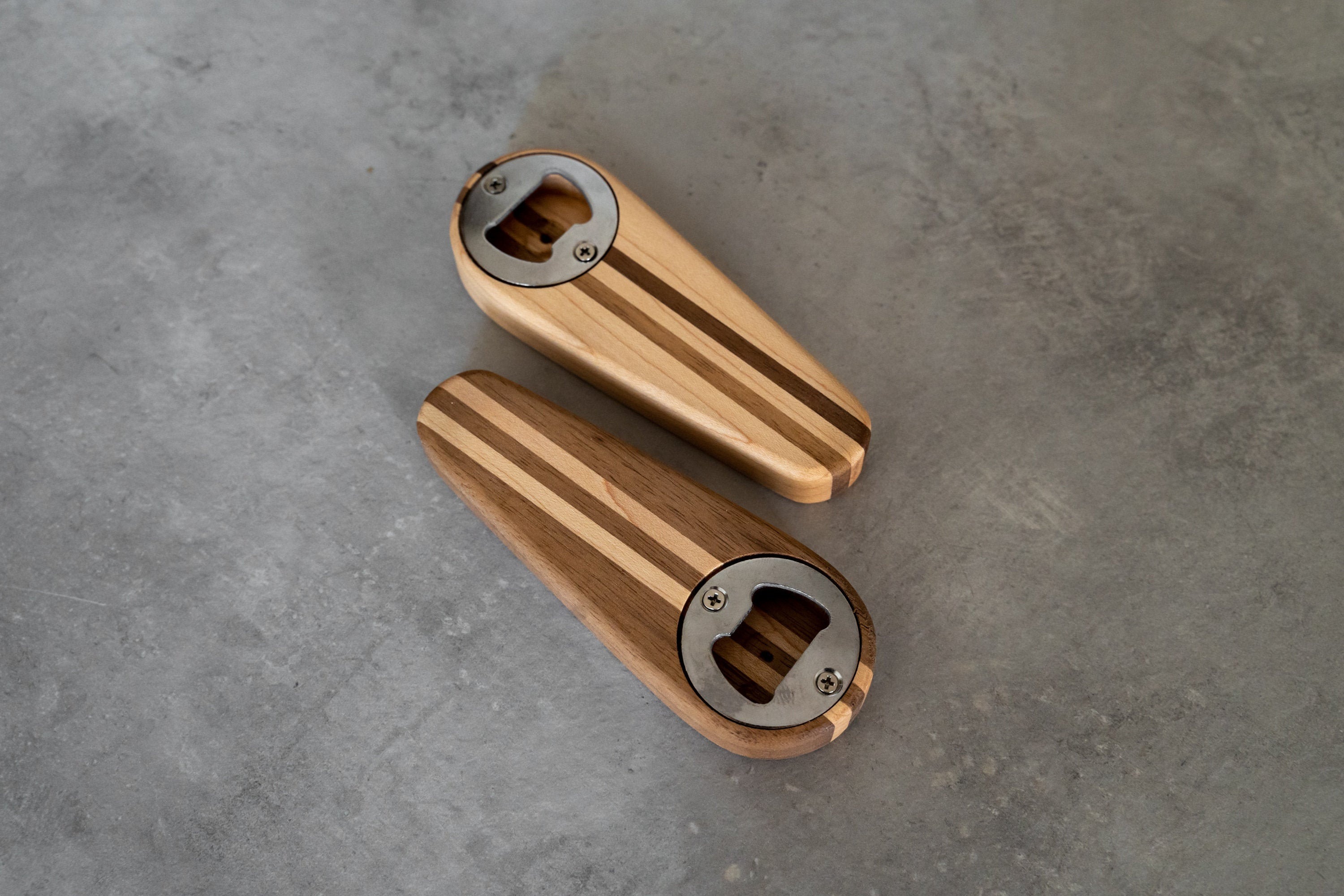 Handmade wooden bottle opener