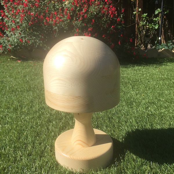 Round hat block on removable stand made to order