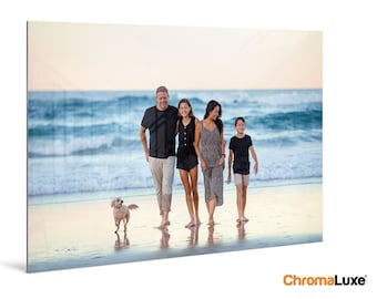 Custom HD Metal Prints | ChromeLux Sublimation, Personalized Wall Art with Your Photo, Ready to Hang - Gift for family friend Home or Office