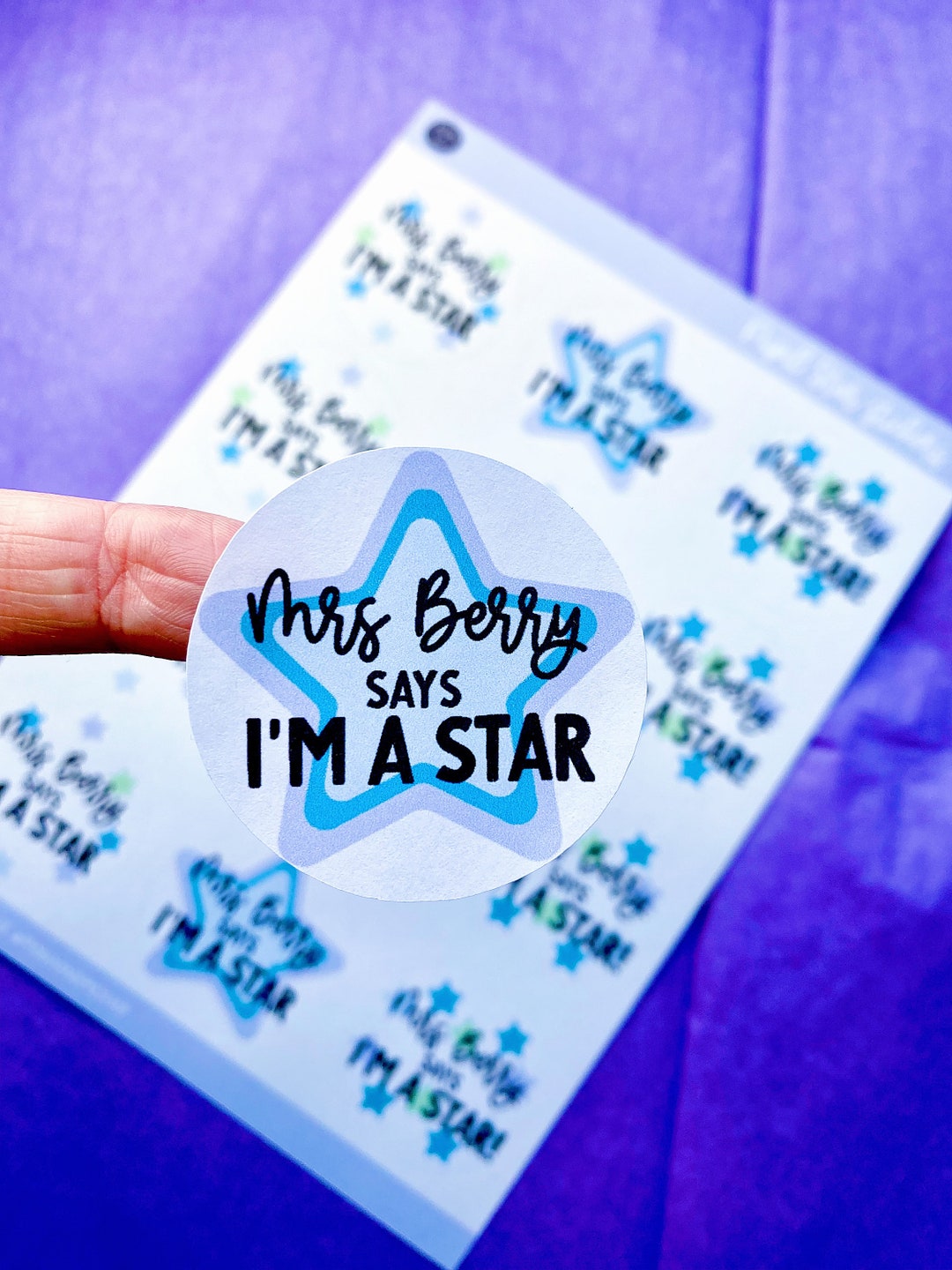 Top Pupil Sticker Personalized Teacher Stickers: Star Pupil Reward Stickers - Etsy