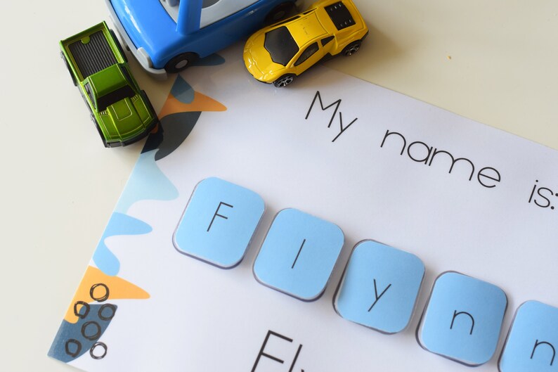 Personalised 'I can spell my name' spelling mat Etsy