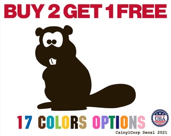 Funny Squirrel Premium Waterproof Vinyl Decal Stickers for Laptop Phone Car Window Bumper Mug Cup Door Wall (BUY 2 GET 1 FREE)