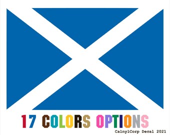 Scotland Flag Premium Wasserdichte Vinyl Aufkleber Aufkleber für Laptop Handy Auto Fensterbestoßer Tasse Tasse Türwand (BUY 2 GET 1 FREE)