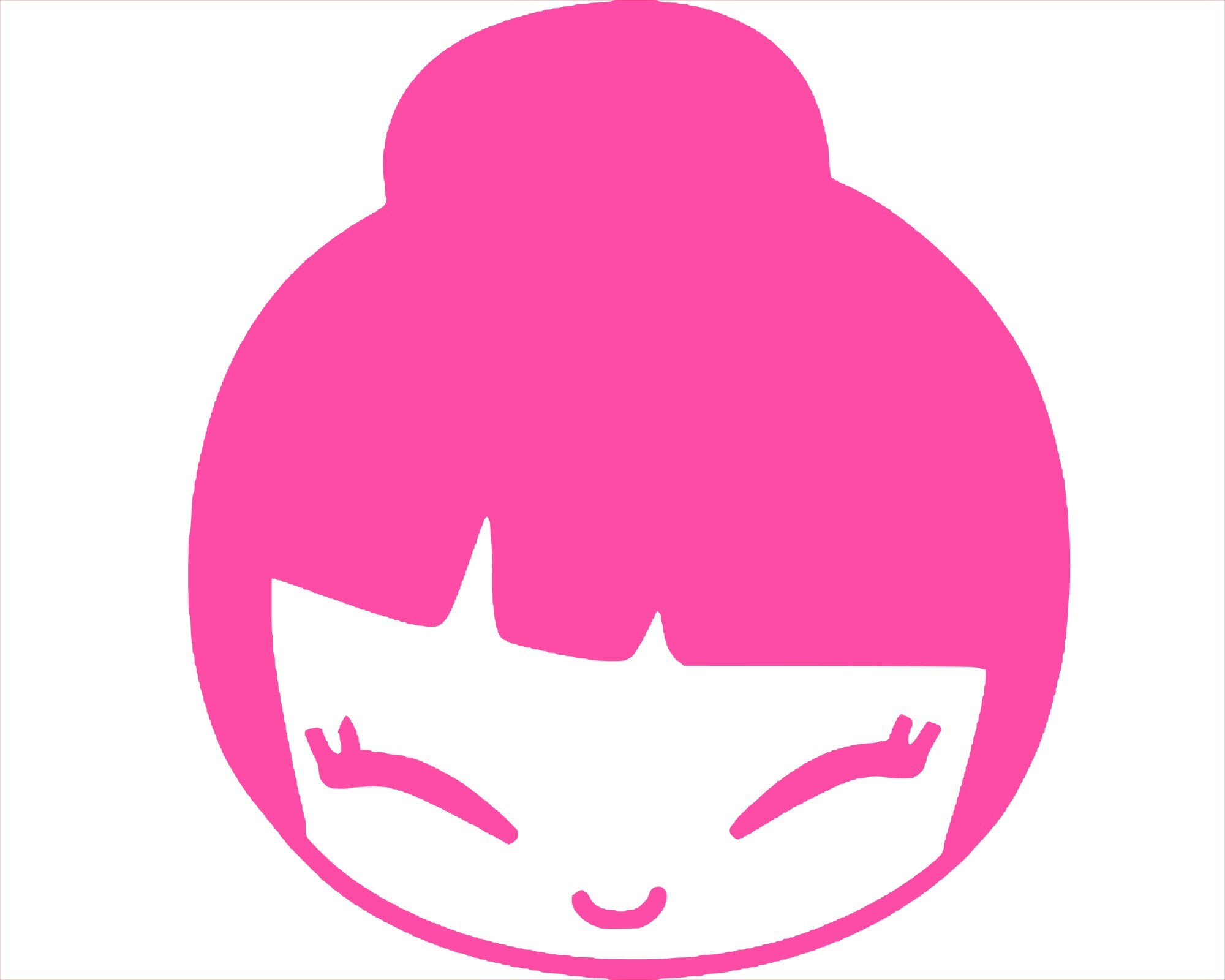 Cute Japanese Girl Premium Waterproof Vinyl Decal Stickers for Etsy