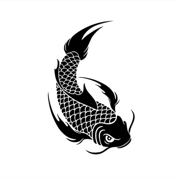 Koi Fish Premium Waterproof Vinyl Decal Stickers for Laptop Phone Car Window Bumper Mug Cup Door Wall (BUY 2 GET 1 FREE)