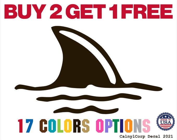 Fins up Sticker, Shark Fin Decal, Car Decal, Jimmy Buffett ...