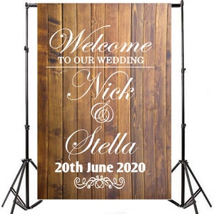 Welcome to Our Wedding Custom Vinyl Decal Sticker, Wedding Decor, Custom Welcome Wedding Signs - FAIRYTALE EVENING (BUY 2 Get 1 Free)