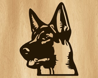 German Shepherd Head Premium Waterproof Vinyl Decal Stickers for Laptop Phone Helmet Car Window Bumper Mug Cup Door Wall(BUY 2 GET 1 FREE)