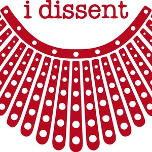 I Dissent - Rbg Premium Waterproof Vinyl Decal Stickers for Laptop ...