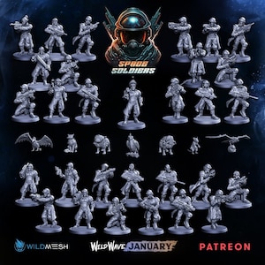 Space Soldiers | Scifi Troopers | WildMesh