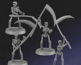 Skeletons with Scythes | HeroQuest Monsters | Retro Monsters