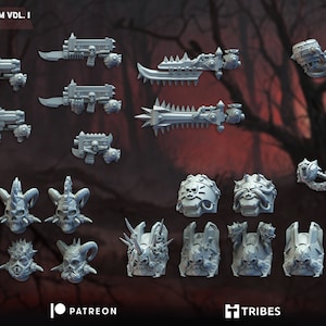 Lords of The Cursed Realm | Sci-fi Bits | Heads | Shoulder Pads