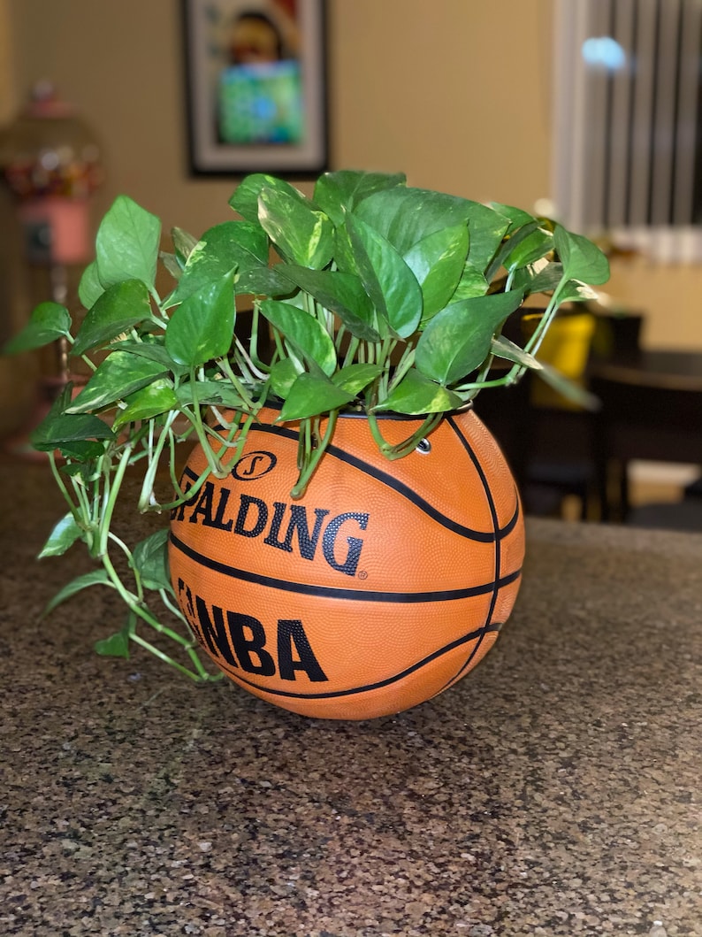 Basketball planter Etsy