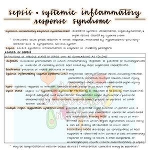 Peut inclure: Un schéma coloré expliquant les stades de la sepsis, une affection médicale grave. Le schéma comprend des définitions de l'infection, de la bactériémie, du syndrome de réponse inflammatoire systémique (SRIS), de la sepsis et du choc septique. Il décrit également le syndrome de dysfonctionnement multi-organique (SDMO) et ses causes.
