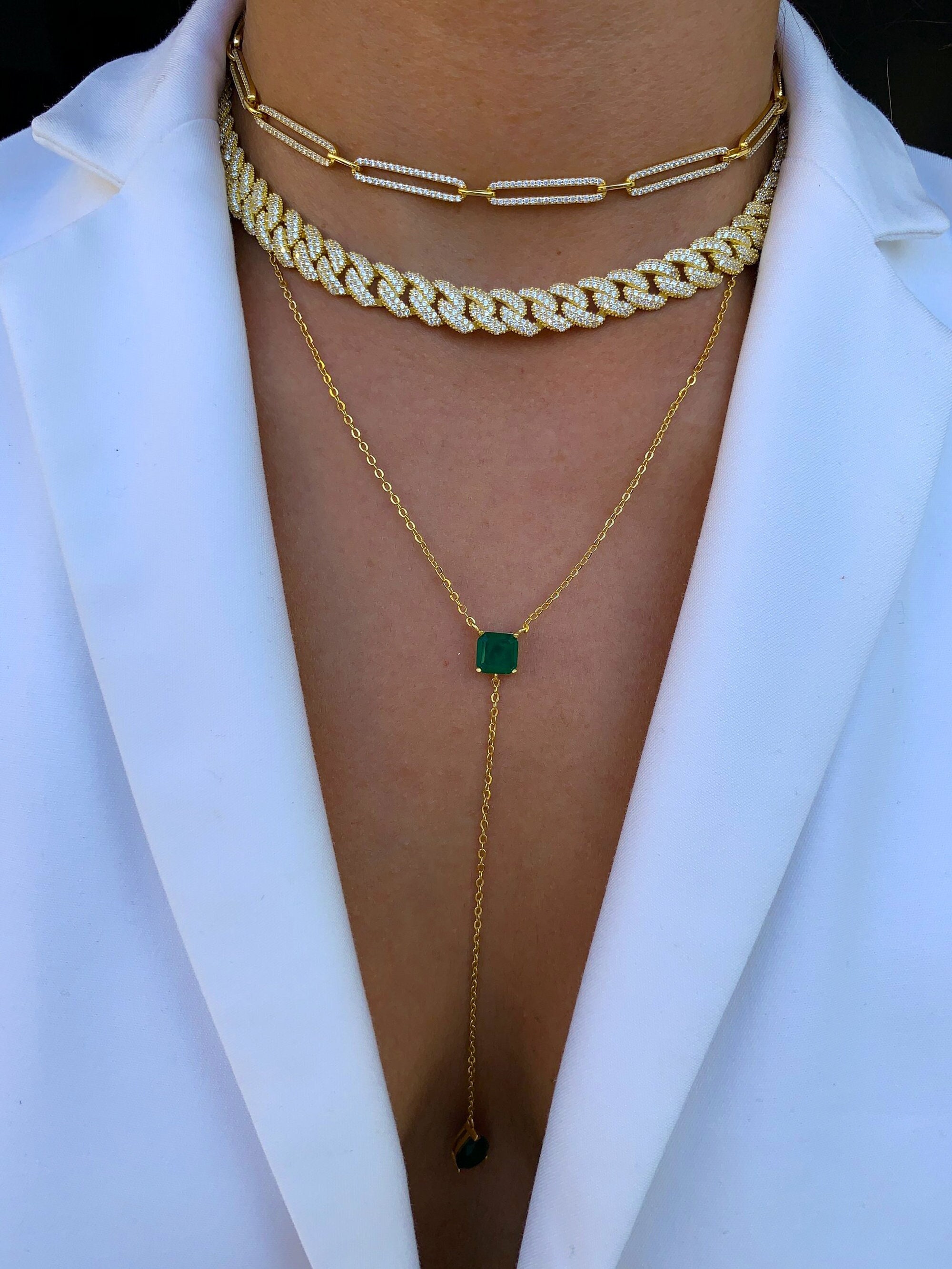 Thick Chain Necklace Chunky Choker 