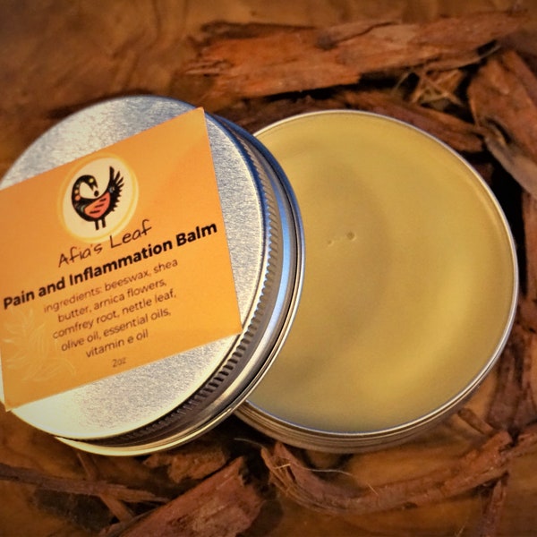 Natural Pain and Inflammation Relief Balm - Arnica Comfrey Salve for Bruises, Muscle, Arthritis Pain