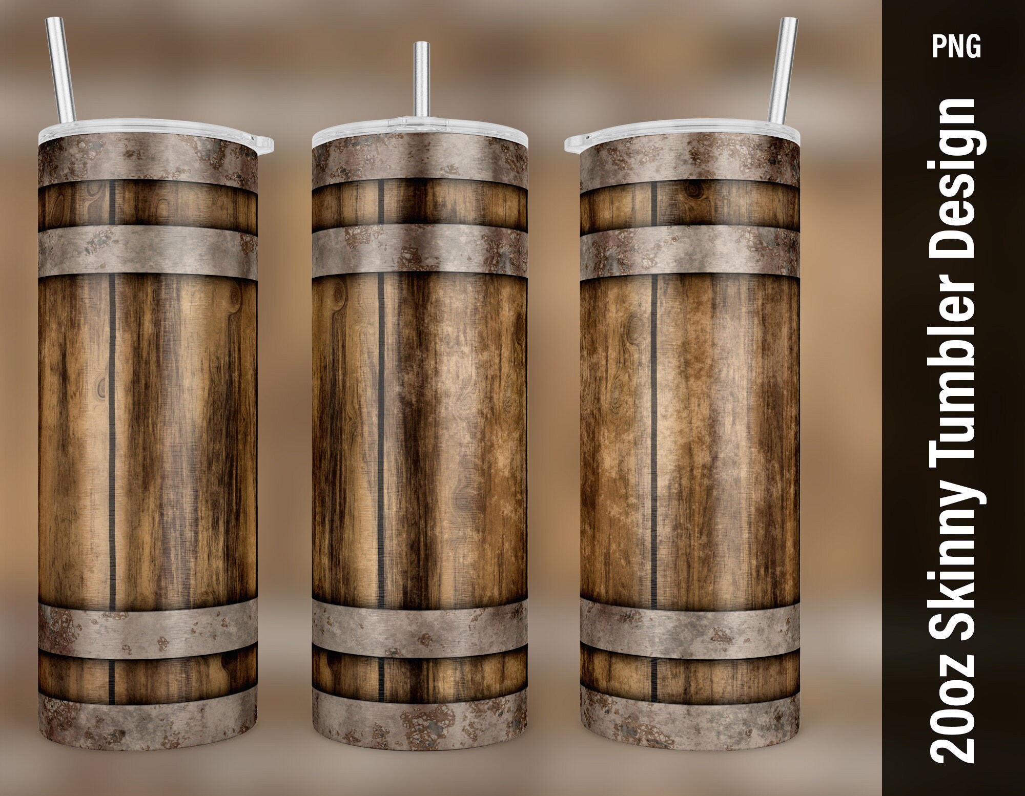 Beer Tumbler Designs, Beer Wood Tumbler Wrap, (2642337)