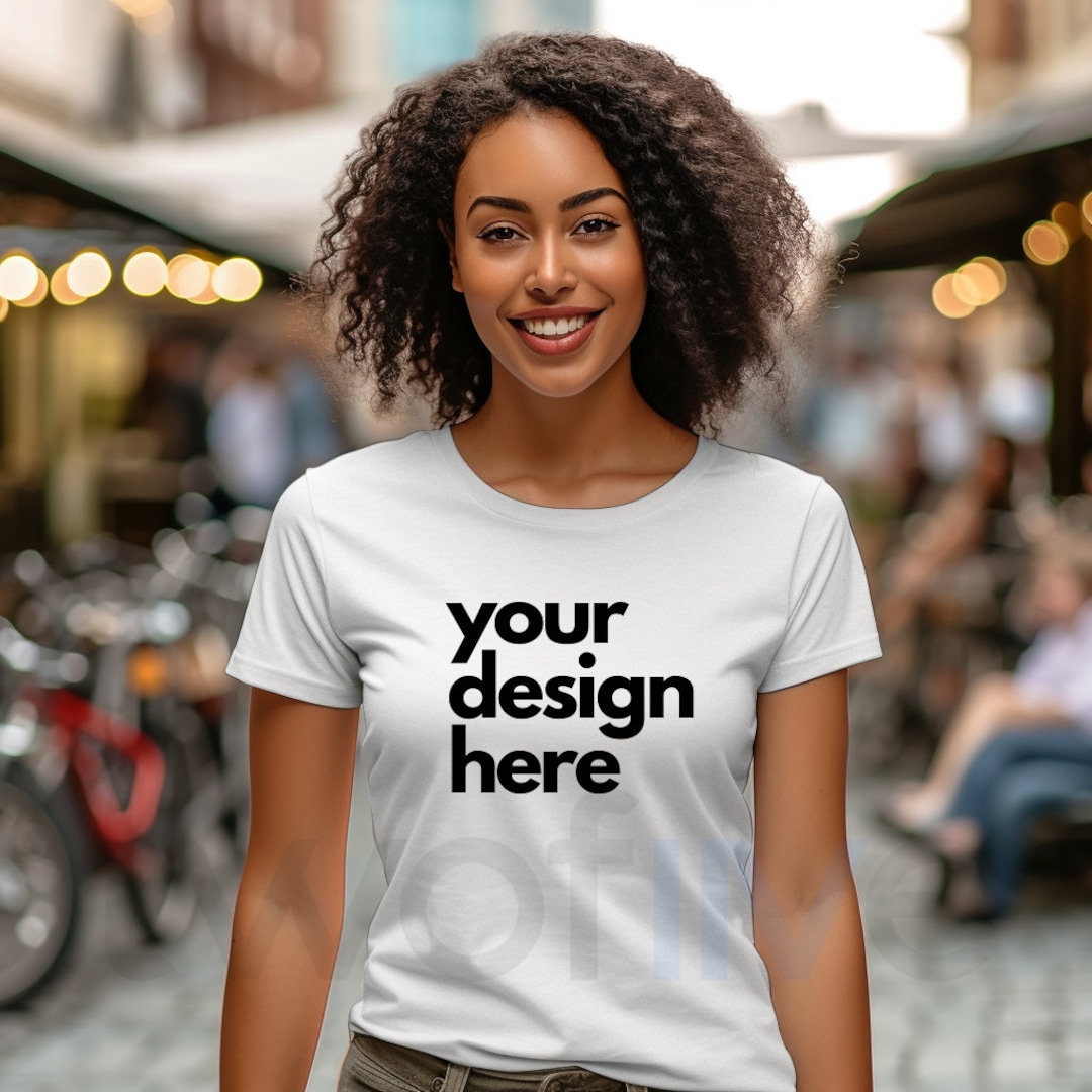 Gildan White T-shirt Mockup Gildan Mockup Soft Style T Shirt - Etsy