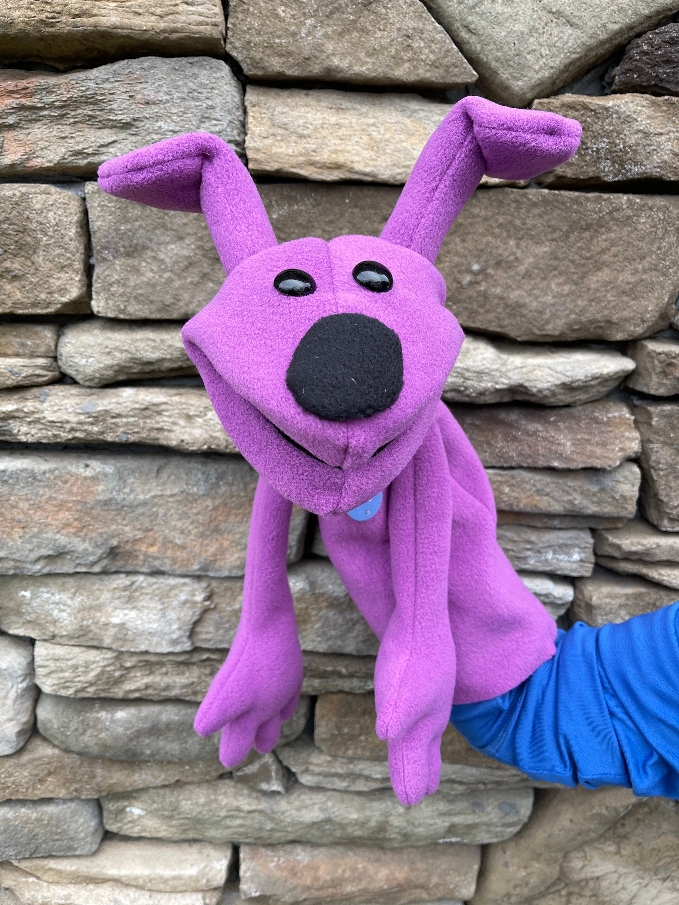 Zoe Dog puppet purple dog puppy dog Puppy puppet Etsy