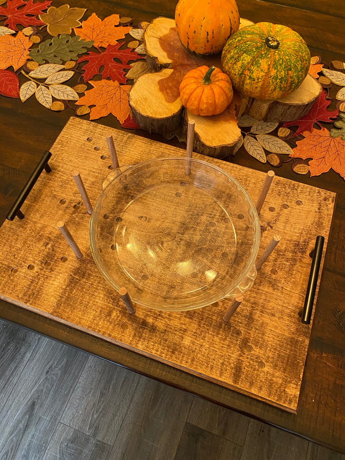 SALE Wood Casserole Tray wood tray handmade wooden tray Etsy