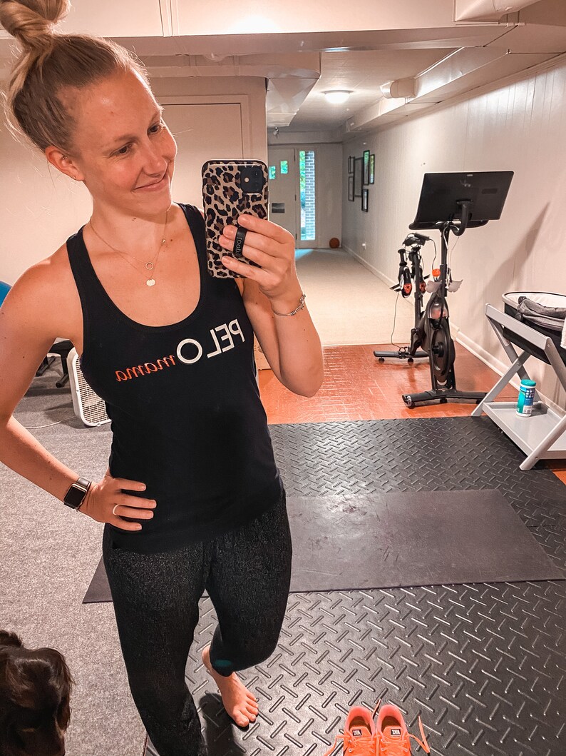 peloton shirt women peloton apparel cycling tank shirt PELOmama woman\u2019s workout tank Peloton inspired tank pelo mom tank pelomom