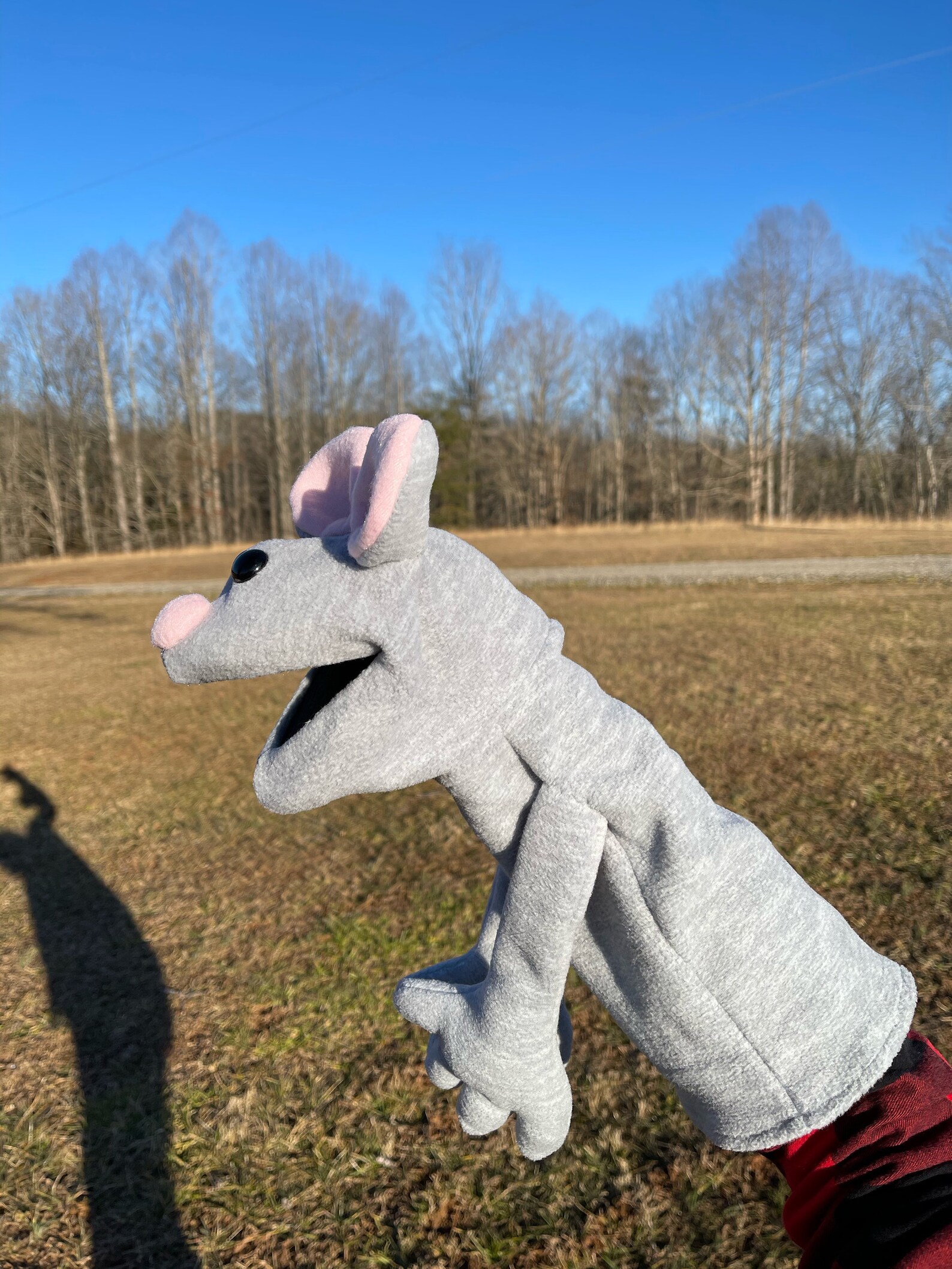 Mouse puppet Professional Puppet Moving mouth Handmade Etsy