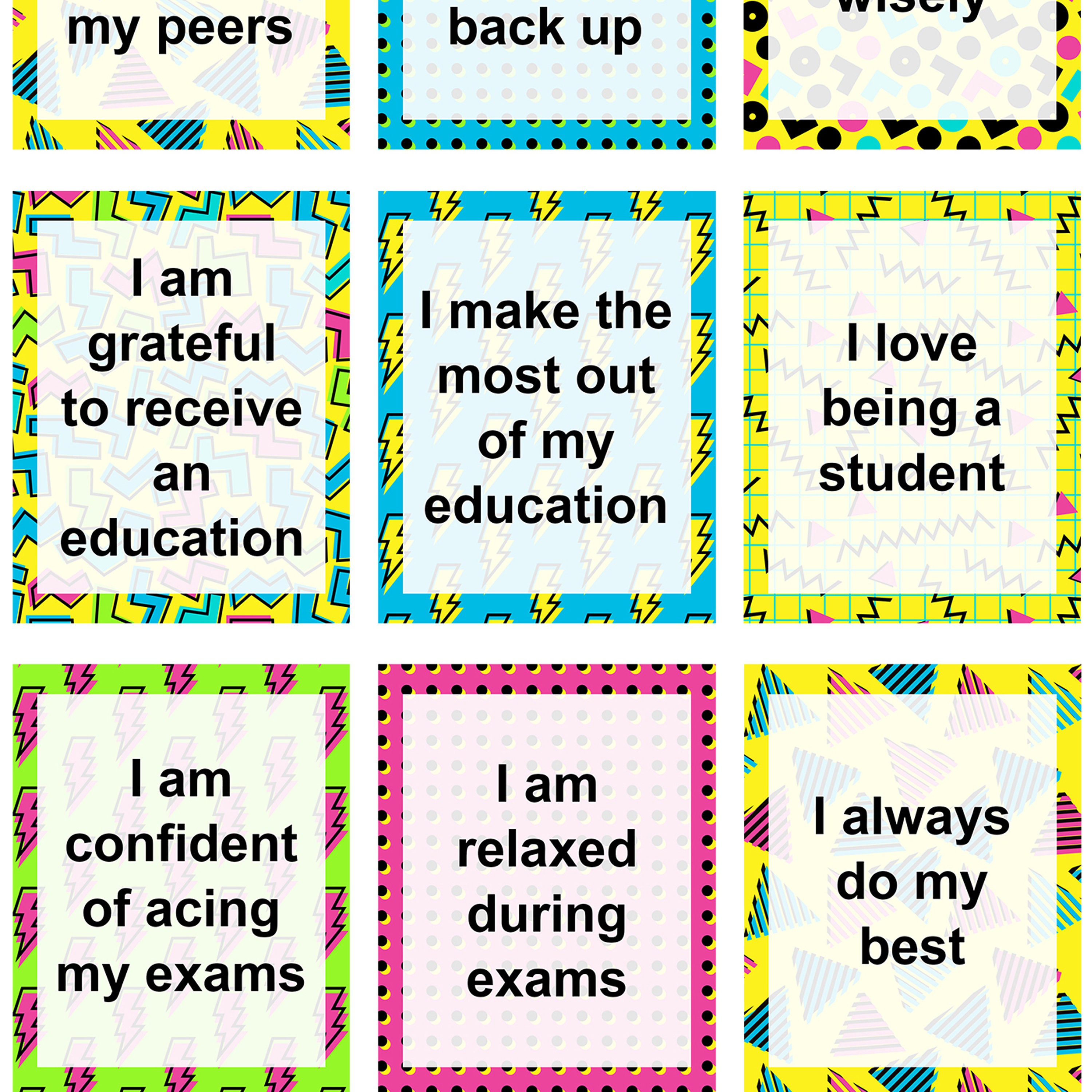 printable planner stickers for students motivational etsy