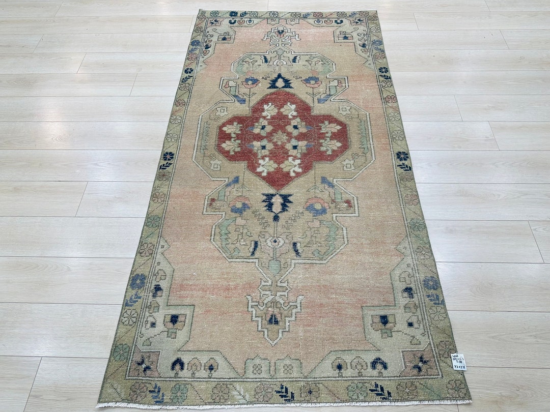 7'3 X 3'8 Ft, 4x7 Rug, Muted Color Rug, 4x6 Turkish Rug, Handmade Rug ...