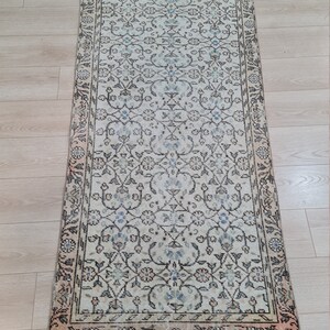 Handmade Turkish Rug 5&#39;9 x 2&#39;8 FT | Hand-knotted Anatolian Rug | Isparta Rug,  181 x 88 Cm