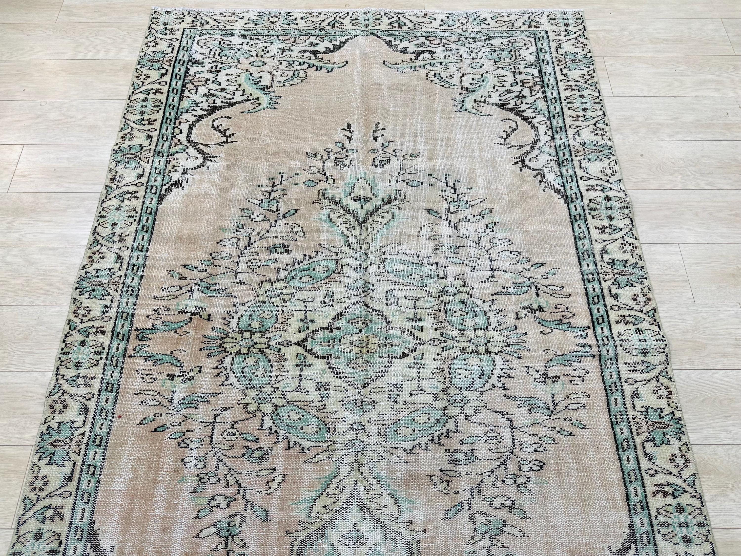 5x9 FT | 5'4x8'6 FT , Turkish Anatolian Rug | Handmade Isparta Rug
