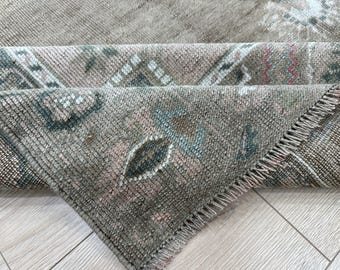 6x9 Handwoven Wool Rug - 5'7x9'2 ft , Vintage Turkish Carpet, Overdyed Rug, 175x280 cm