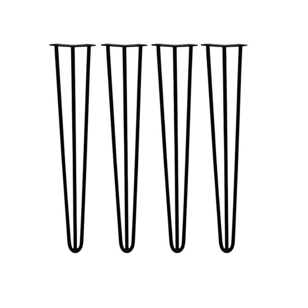 71cm Black Hairpin Legs Set of 2 or 4 Available Ideal for Desks or