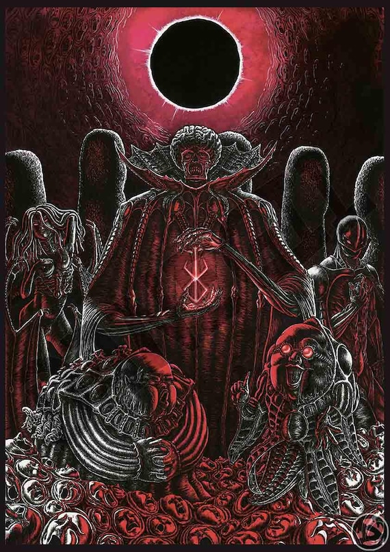 God Hand Poster Print Berserk Manga Anime Poster Canvas Art